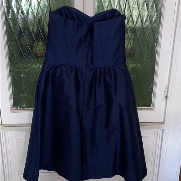 Strapless LulaKate Navy Dress with pockets! - Picture 3 of 7